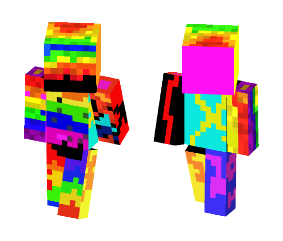 rainbow overload - Interchangeable Minecraft Skins - image 1