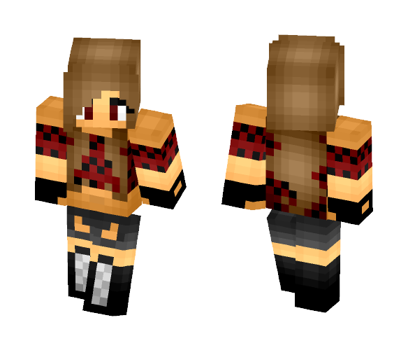 Badass Red - Female Minecraft Skins - image 1