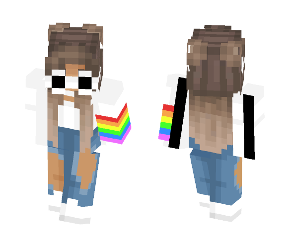 She thought we could fly away... - Female Minecraft Skins - image 1
