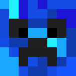 Blue Creeper with white flame shirt - Male Minecraft Skins - image 3