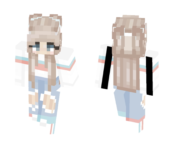 Kawaii Girl || 3 pixel - Girl Minecraft Skins - image 1