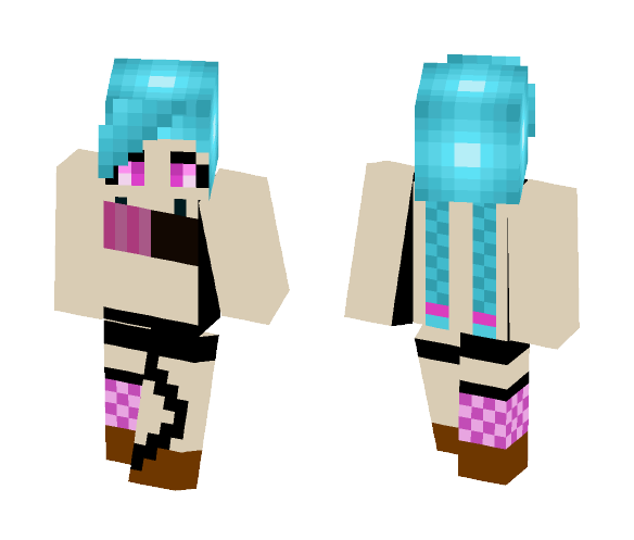 Jinx-League Of Legends - Female Minecraft Skins - image 1