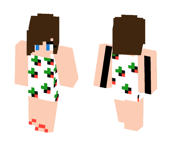 Girl - Strawberry Dress - Girl Minecraft Skins - image 1