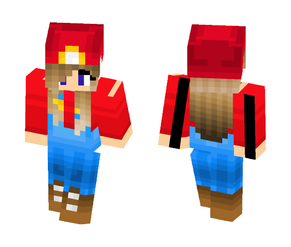 Mario Girl - Girl Minecraft Skins - image 1