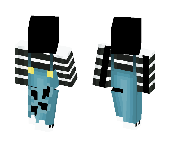 Overall Stripped Base - Female Minecraft Skins - image 1