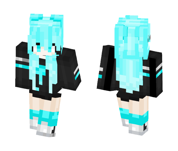 Azure Girl - Girl Minecraft Skins - image 1