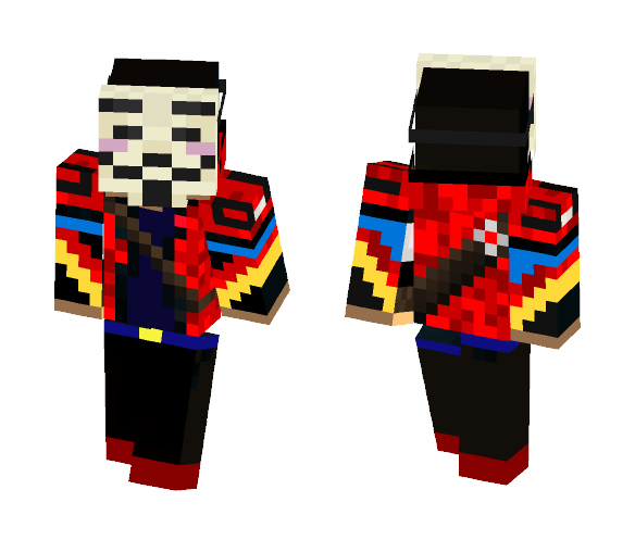 Red_Archer37(Hacker Mask) - Male Minecraft Skins - image 1