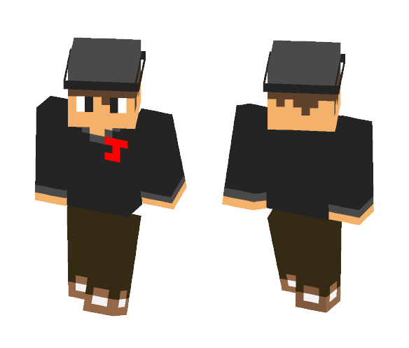 Guy with gray hat - Male Minecraft Skins - image 1
