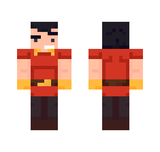 Gaston's reaction to Jaws 3D - Male Minecraft Skins - image 2