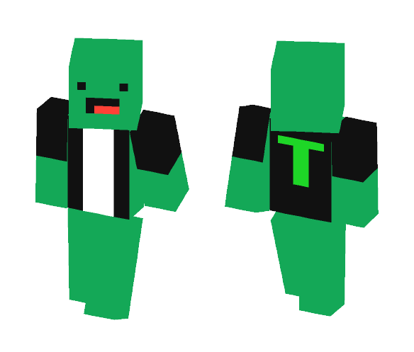 Turtle in leather jacket - Male Minecraft Skins - image 1