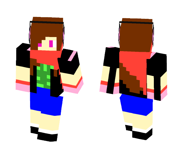 Scarf Heroine - Female Minecraft Skins - image 1