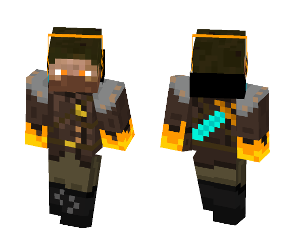 Orange adventurer - Male Minecraft Skins - image 1