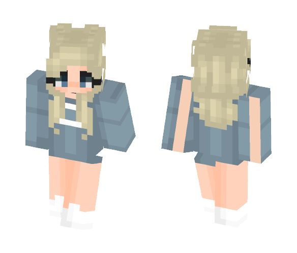 casual long sweater ???? - Female Minecraft Skins - image 1