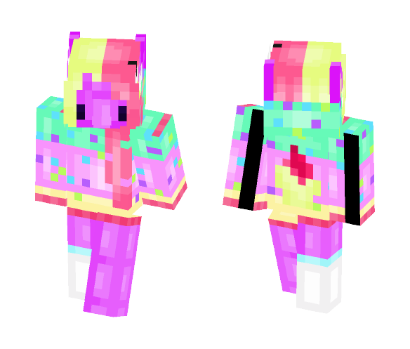 Fox Unicorn hybrid pastel chibi - Female Minecraft Skins - image 1