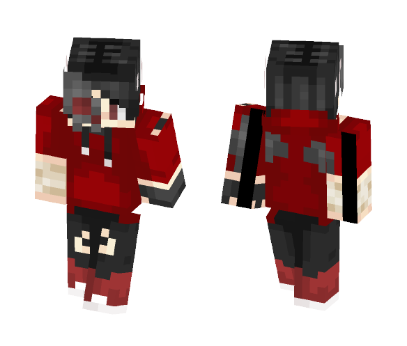 Shadow||my edgy 10 year old oc - Male Minecraft Skins - image 1