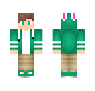 Green Hoodie Easter - Male Minecraft Skins - image 2