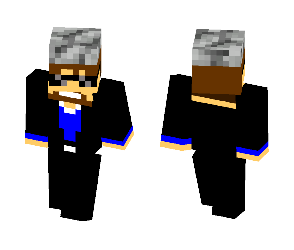 Sundee with cobbel on head - Male Minecraft Skins - image 1