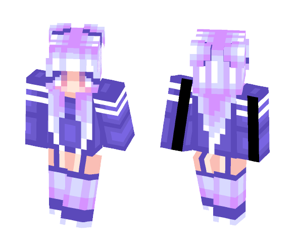 Crystal ◆ Purple&Pink - Female Minecraft Skins - image 1