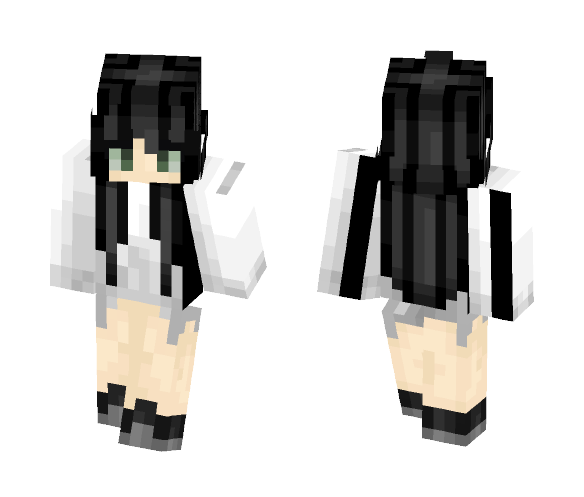 Shades Of Gray Girl - Girl Minecraft Skins - image 1