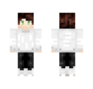 Boy in a white sweater - First post - Boy Minecraft Skins - image 2