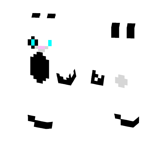white and black rabbit - Male Minecraft Skins - image 1