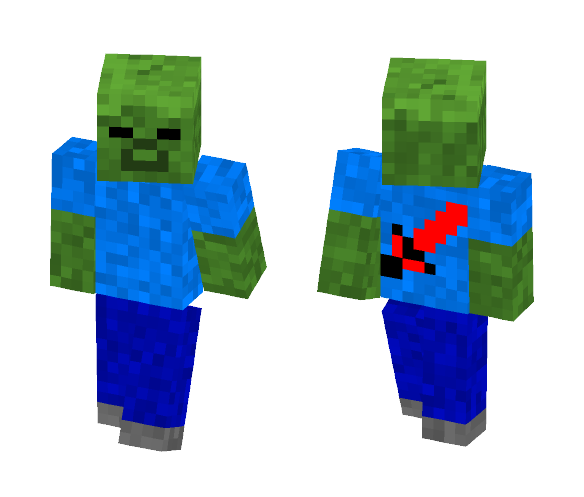 Zombie With Sword - Male Minecraft Skins - image 1