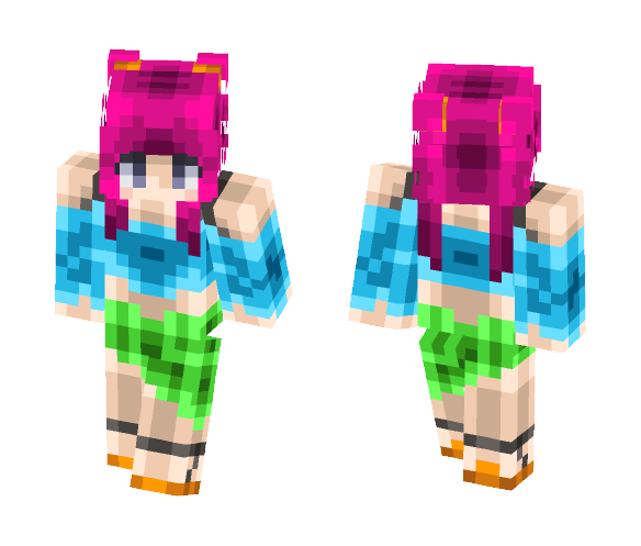 Bright and Colorful ~ Zinaera - Female Minecraft Skins - image 1