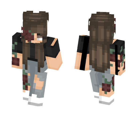 rose girl - Girl Minecraft Skins - image 1