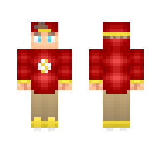 Flash Hoodie - Male Minecraft Skins - image 2