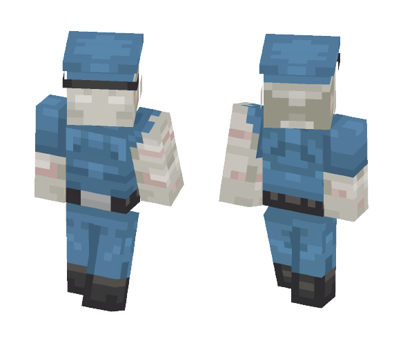 Injured Police Robot. (Fixed) - Male Minecraft Skins - image 1