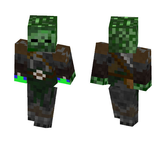 cool zombe with armor