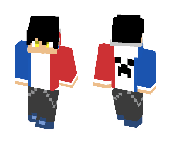France flag hood - Male Minecraft Skins - image 1