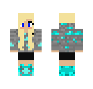 Diamond Girl (Blue Eyes) - Girl Minecraft Skins - image 2