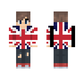 UK hoodie .3. - Male Minecraft Skins - image 2