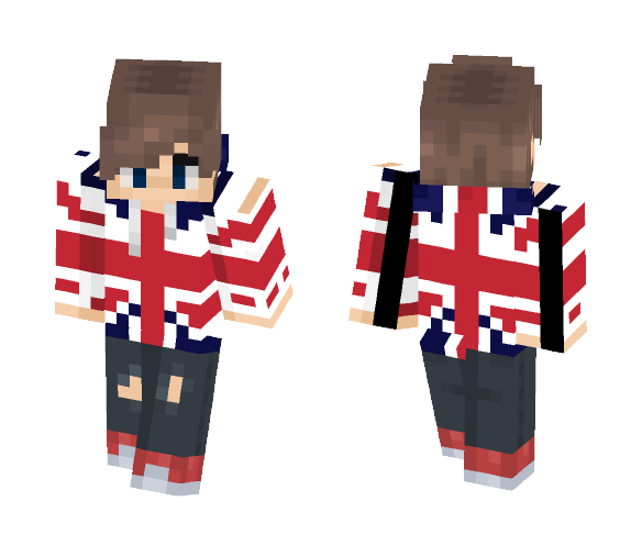 UK hoodie .3. - Male Minecraft Skins - image 1