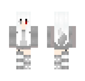 White Wolf Girl - Girl Minecraft Skins - image 2
