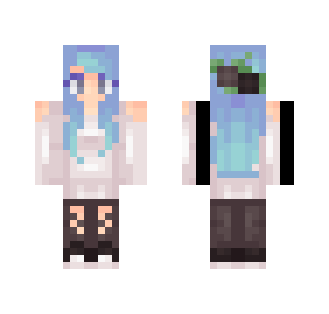 Blue Haired | - Female Minecraft Skins - image 2