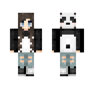 Panda Hoodie Girl - Girl Minecraft Skins - image 2
