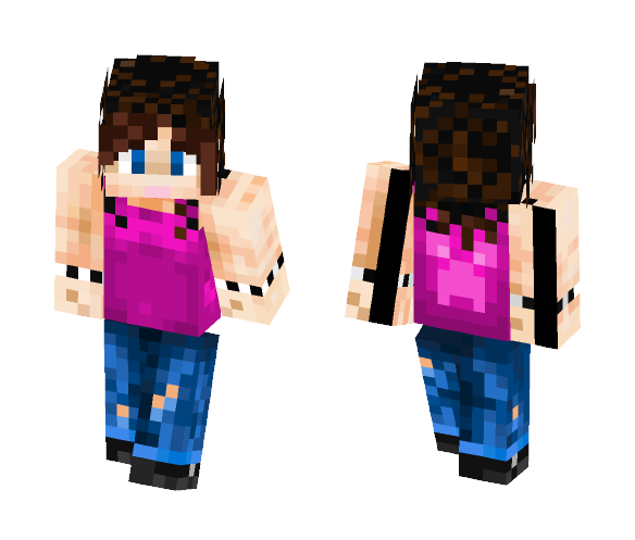 Rocker Girl (updated ) - Girl Minecraft Skins - image 1