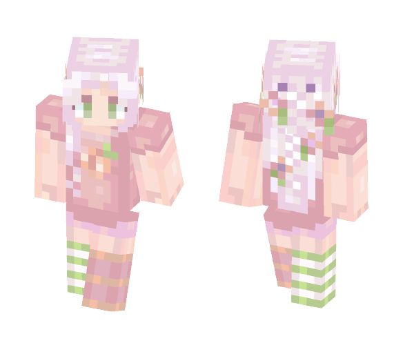 peach blossoms - Female Minecraft Skins - image 1