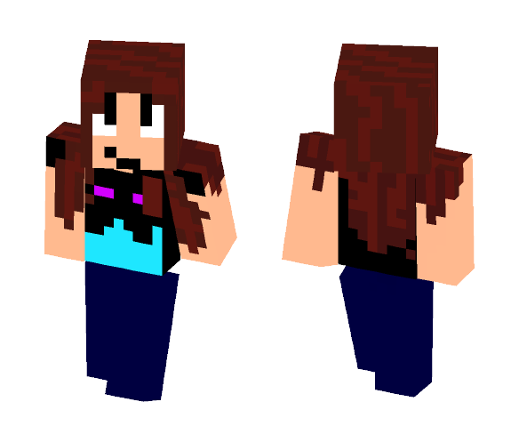 killed enderman girl - Girl Minecraft Skins - image 1