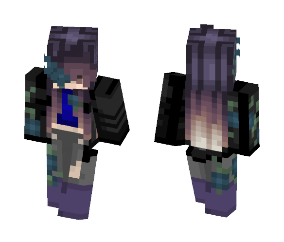 Ombre Flower Girl - Girl Minecraft Skins - image 1