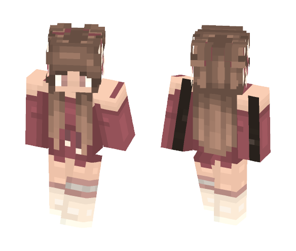 That Rosewood Colored Romper - Female Minecraft Skins - image 1