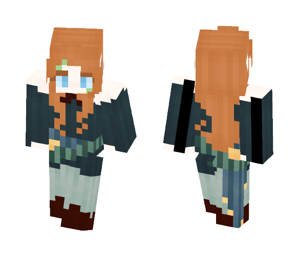 ⊰ Ginger Elven Rebel ⊱ - Female Minecraft Skins - image 1