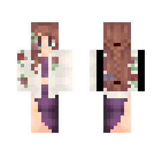 Rose cardigan and braid - Female Minecraft Skins - image 2