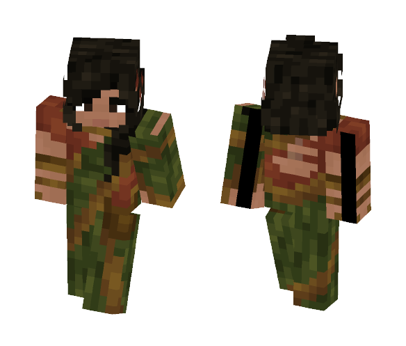 Green Sari - Female Minecraft Skins - image 1
