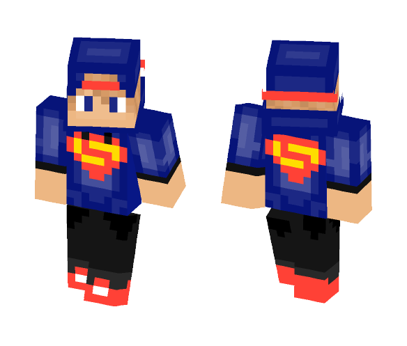 Superman Hoodie - Male Minecraft Skins - image 1