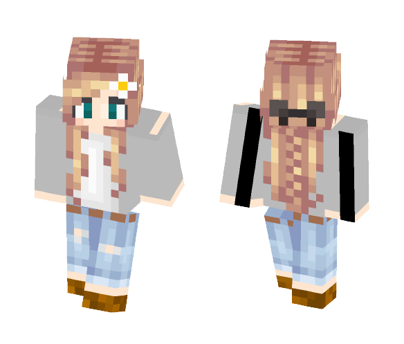 school girl (two Layers) - Girl Minecraft Skins - image 1