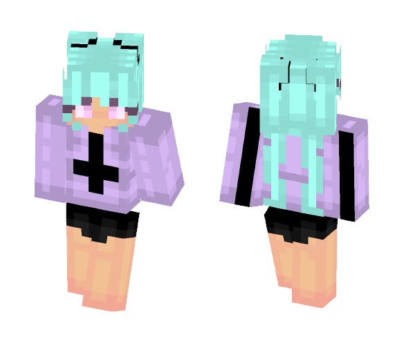 Pastel Goth~Mew - Female Minecraft Skins - image 1