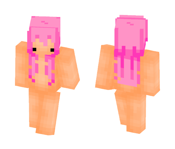 Girl Template With Hair - Color Haired Girls Minecraft Skins - image 1